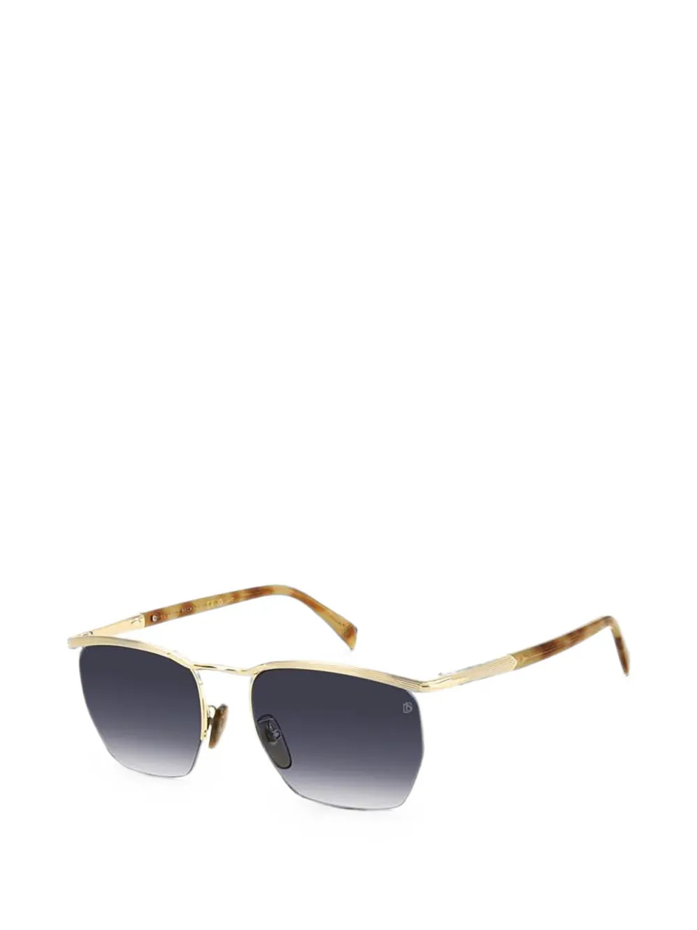 Eyewear by David Beckham Zonnebril met geometrisch montuur Goud