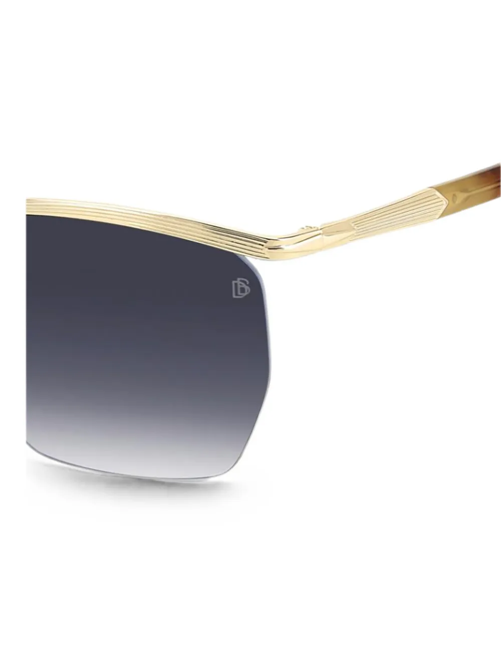 Eyewear by David Beckham Zonnebril met geometrisch montuur Goud