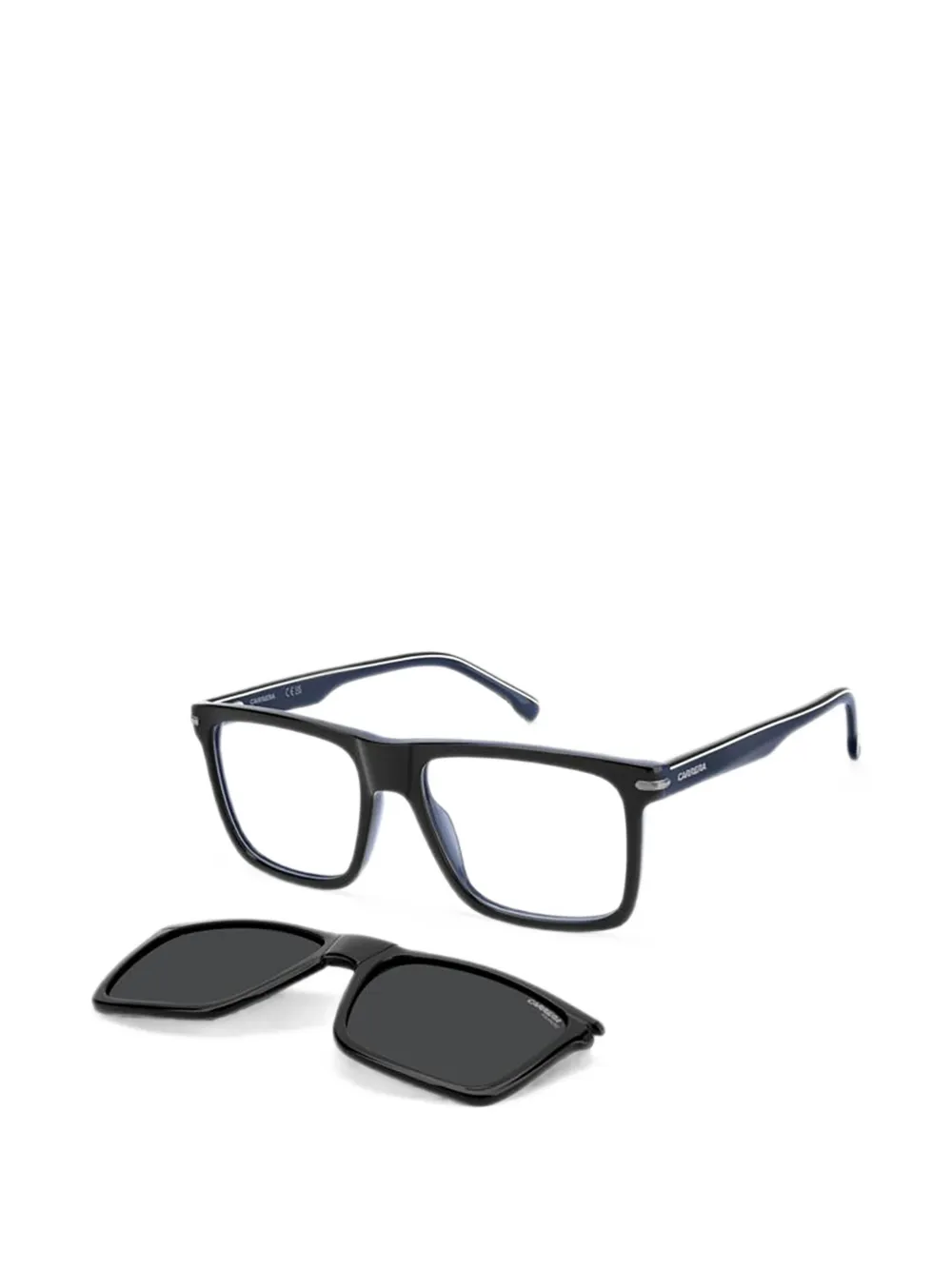 Carrera Clip-on bril met rechthoekig montuur Blauw