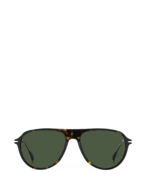 DAVID BECKHAM EYEWEAR tortoiseshell-effect pilot sunglasses