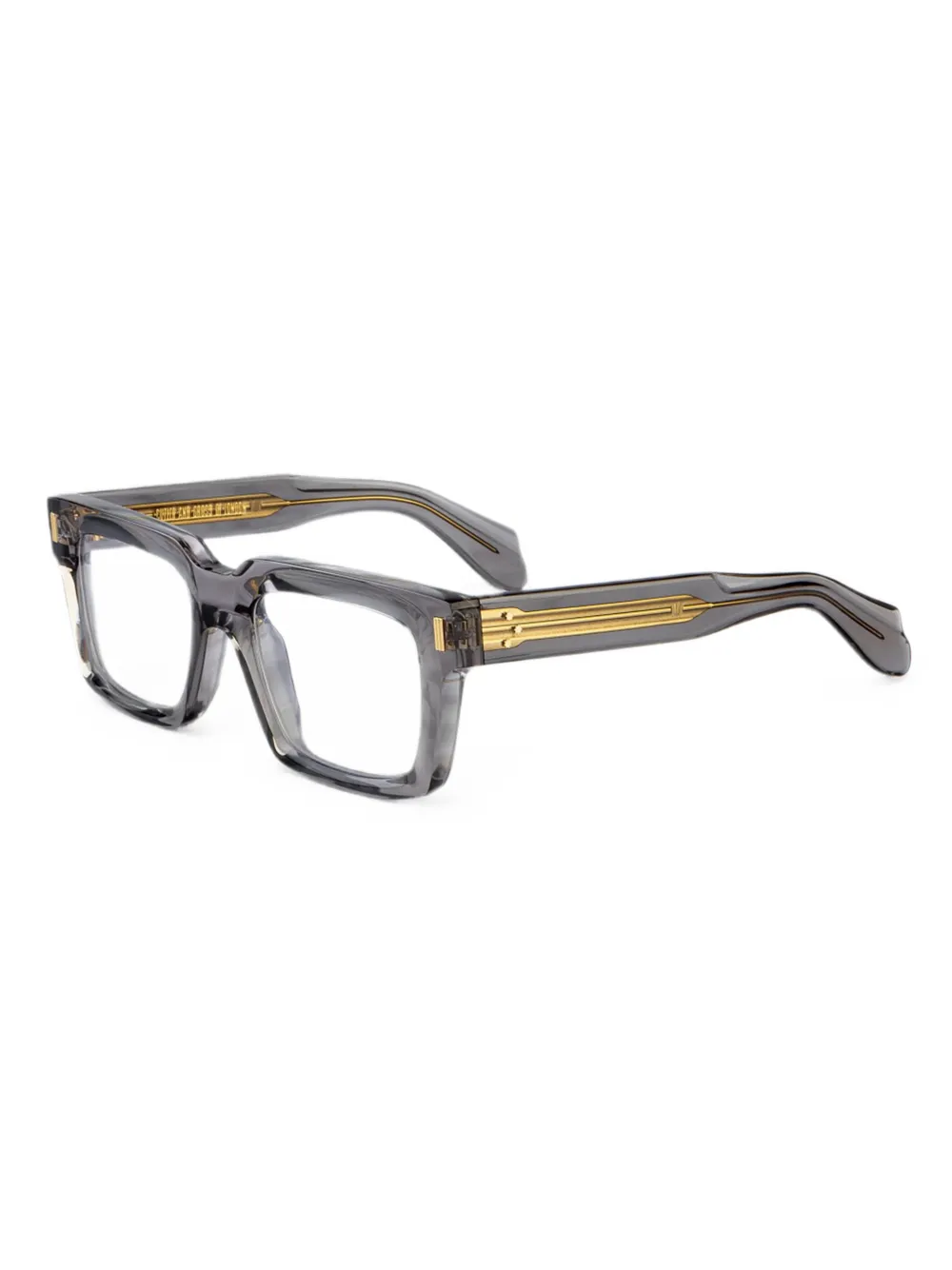 Cutler & Gross Bril met rechthoekig montuur Grijs