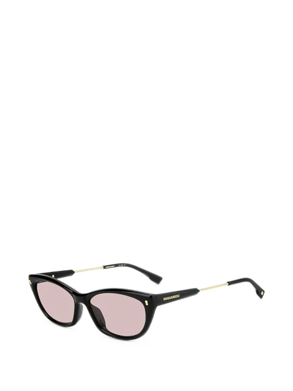 DSQUARED2 EYEWEAR Zonnebril met cat-eye montuur Zwart