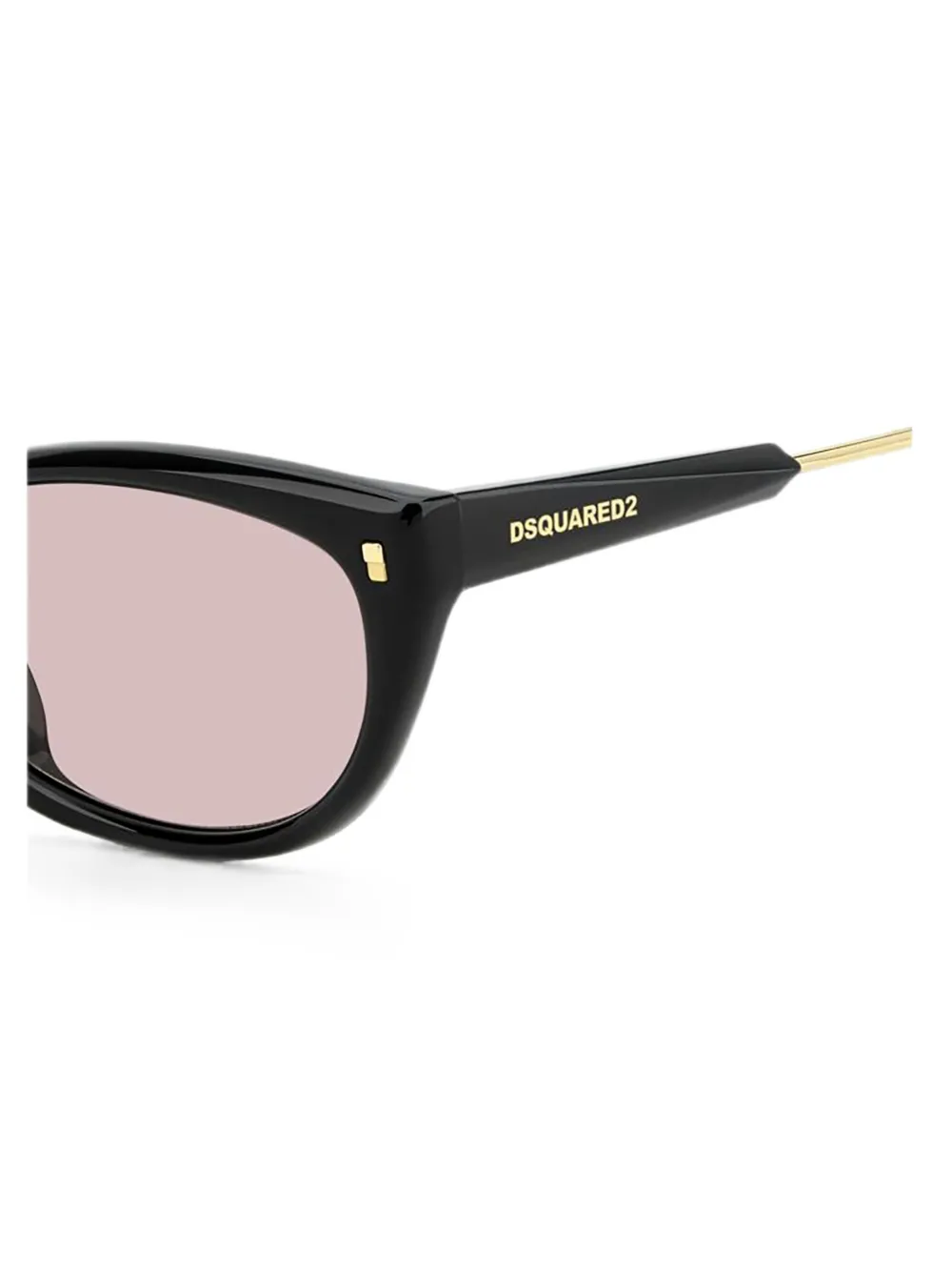 DSQUARED2 EYEWEAR Zonnebril met cat-eye montuur Zwart