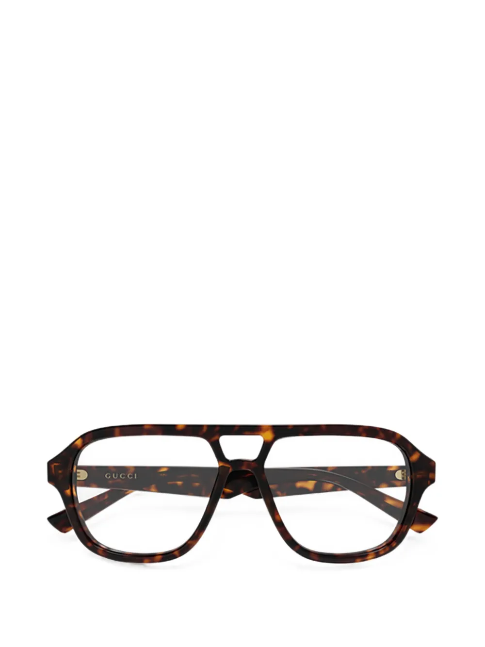 Gucci Eyewear pilot-frame glasses - Marrone