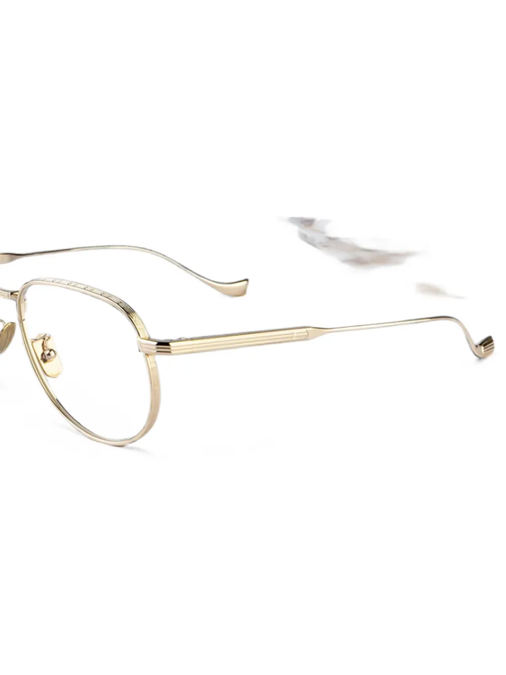 Cutler & Gross Pembroke bril met piloten montuur Goud