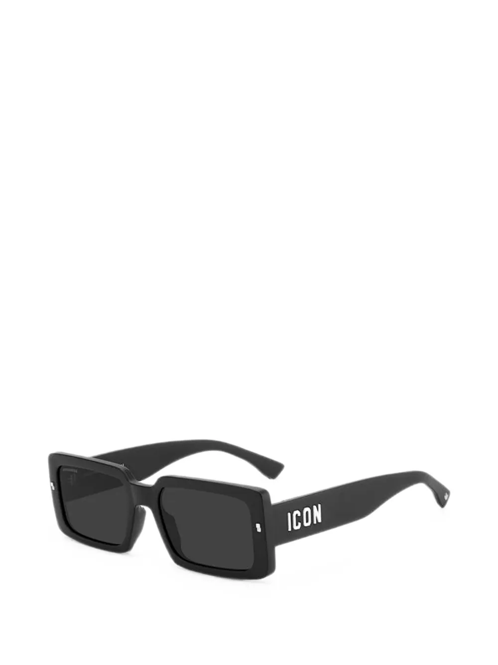 DSQUARED2 Icon zonnebril met rechthoekig montuur Zwart