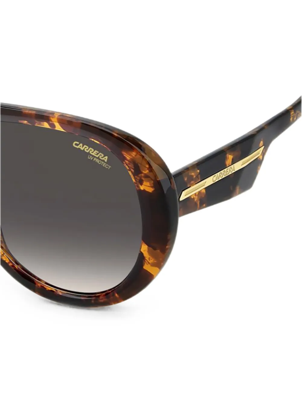 Carrera Victory zonnebril met piloten montuur en schildpadschild-design Bruin