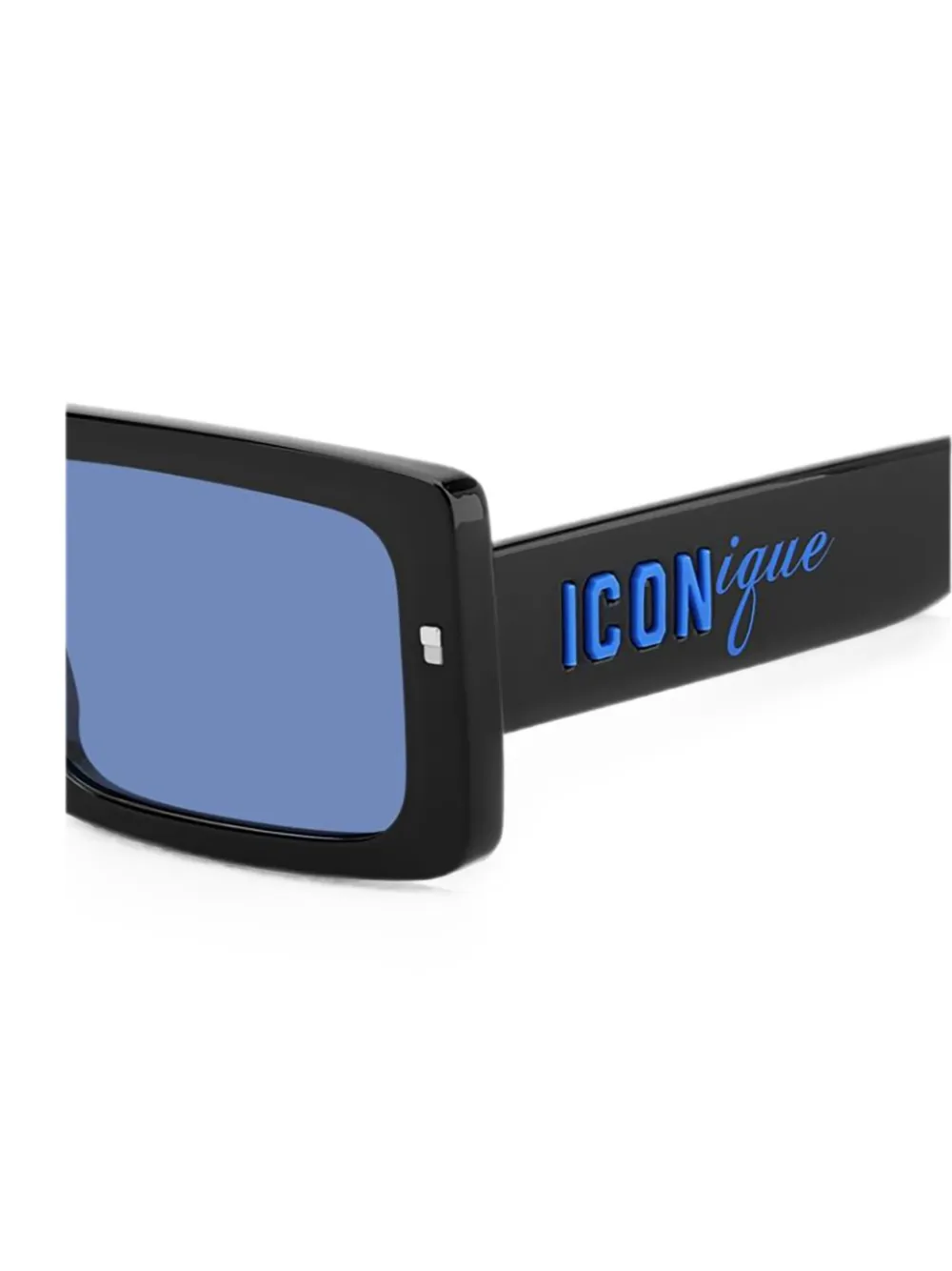DSQUARED2 EYEWEAR Iconique zonnebril met rechthoekig montuur Zwart