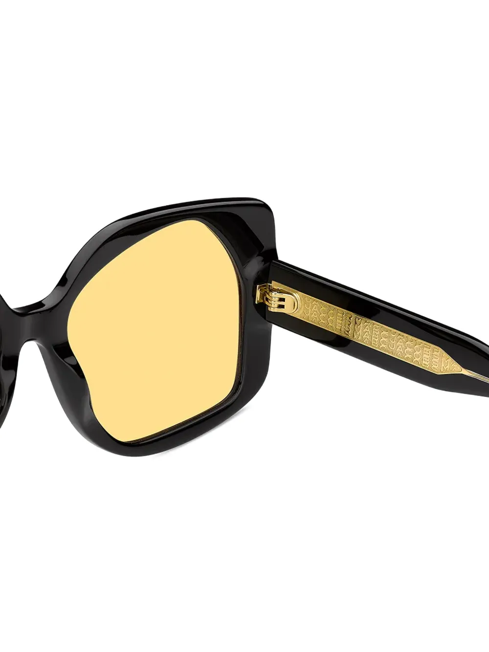 Marc Jacobs Eyewear Zonnebril met vierkant montuur Zwart