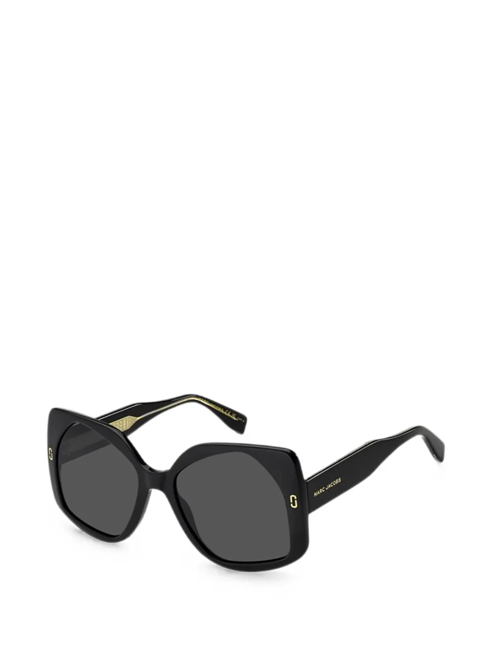 Marc Jacobs Eyewear Zonnebril met geometrisch montuur Zwart