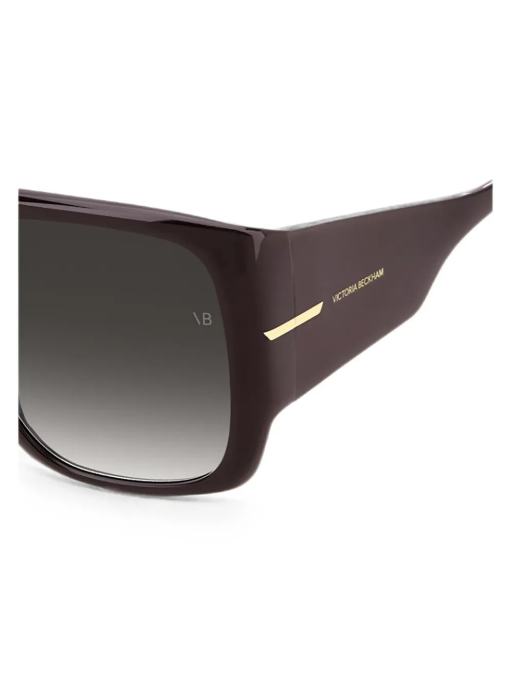 Victoria Beckham Eyewear Zonnebril met oversized montuur Bruin