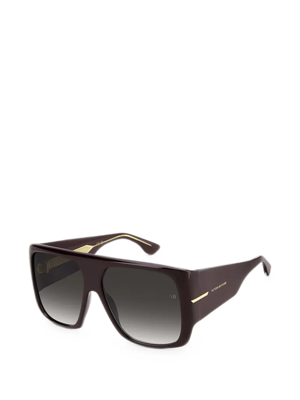 Victoria Beckham Eyewear Zonnebril met oversized montuur Bruin