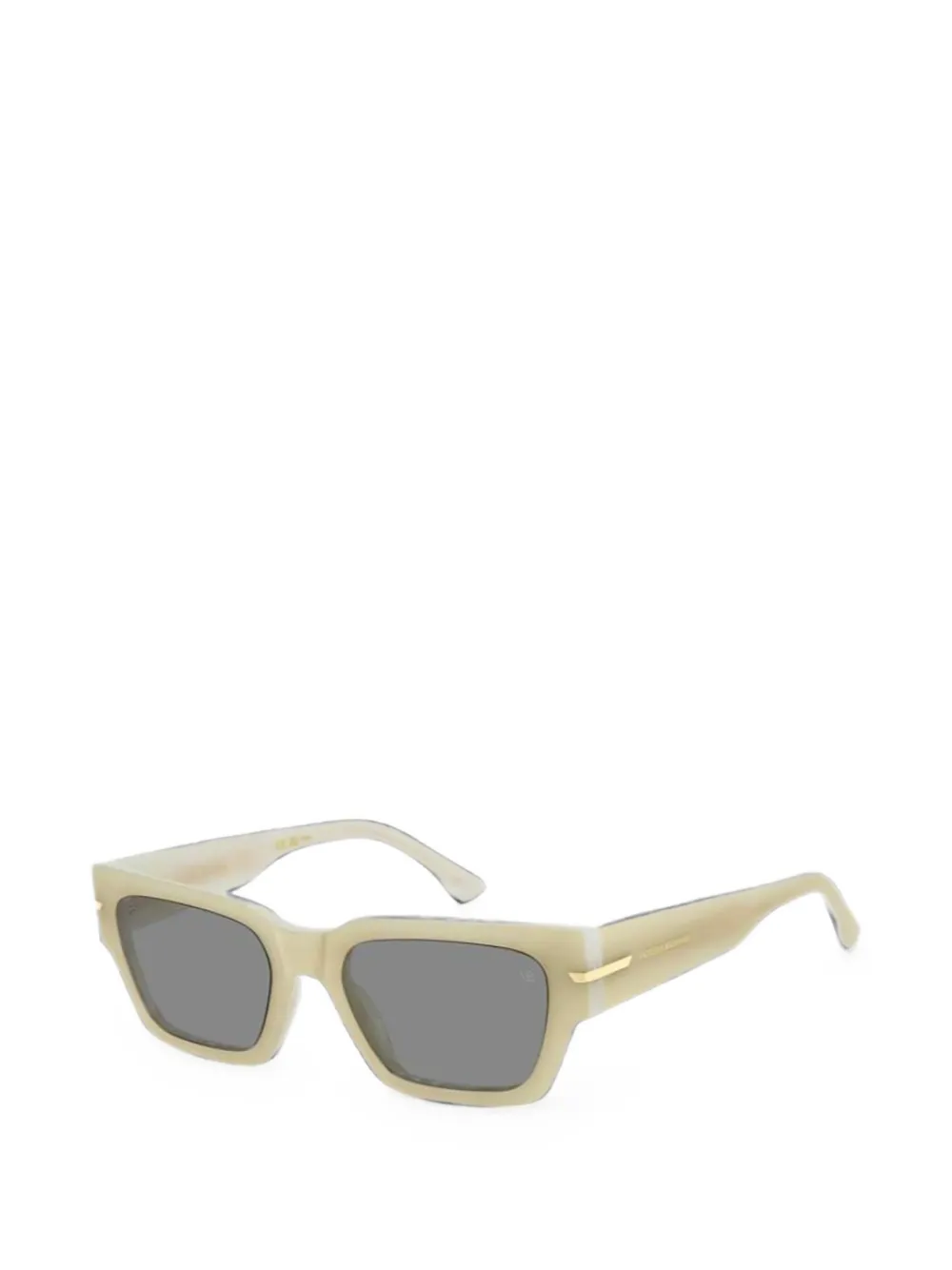 Victoria Beckham Eyewear Zonnebril met rechthoekig montuur Beige
