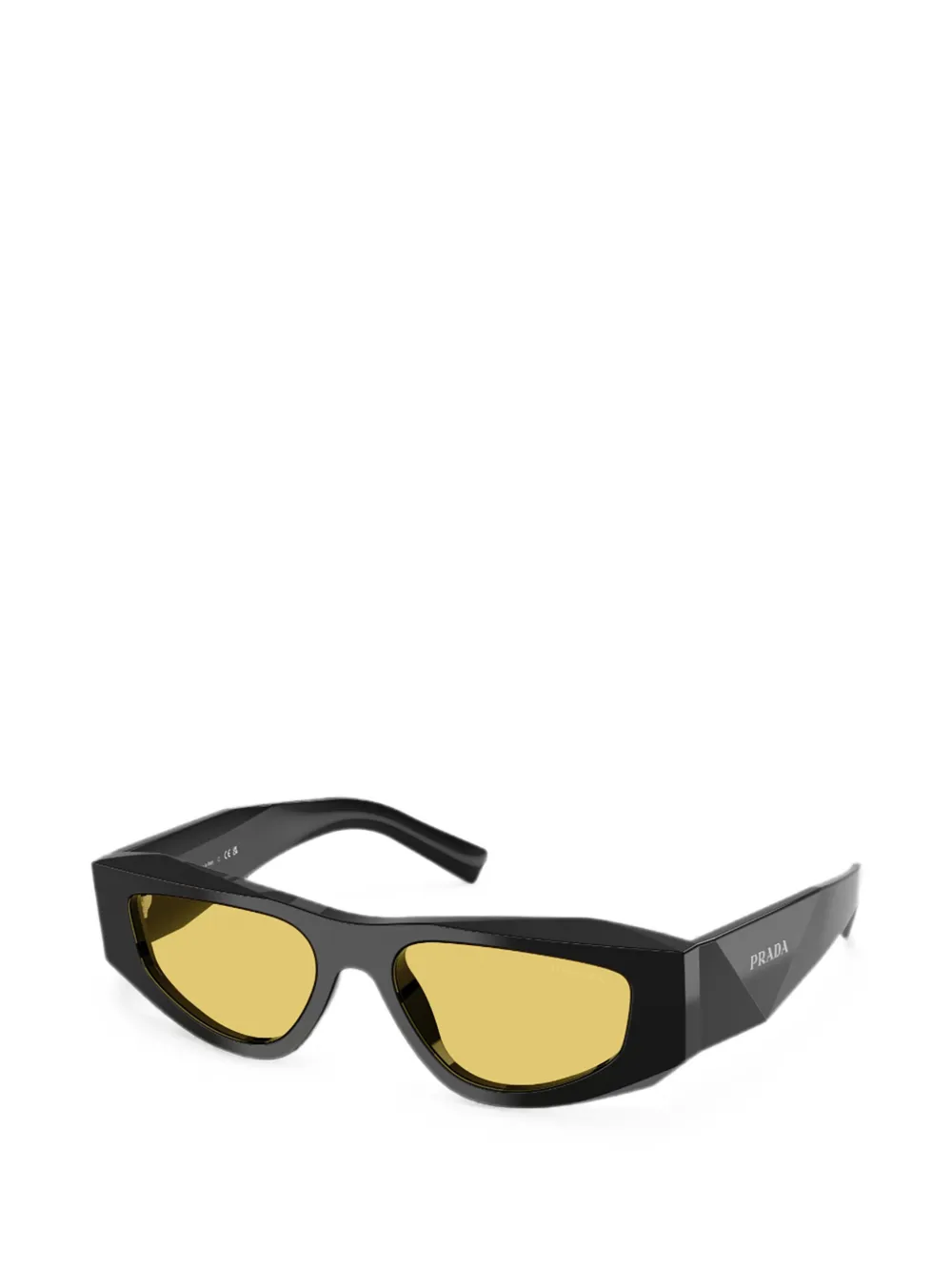 Prada Eyewear Zonnebril met geometrisch montuur Zwart