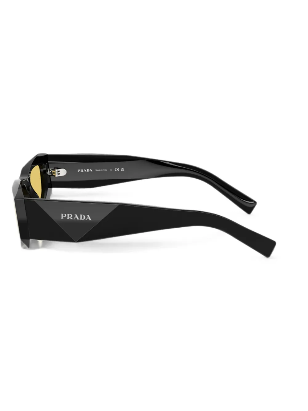 Prada Eyewear Zonnebril met geometrisch montuur Zwart