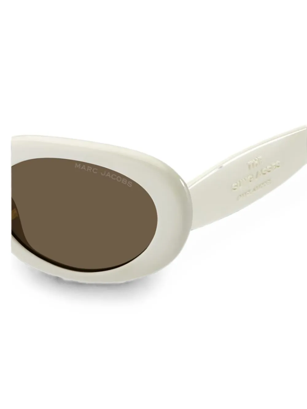 Marc Jacobs Eyewear The Sunglasses zonnebril met ovalen montuur Wit