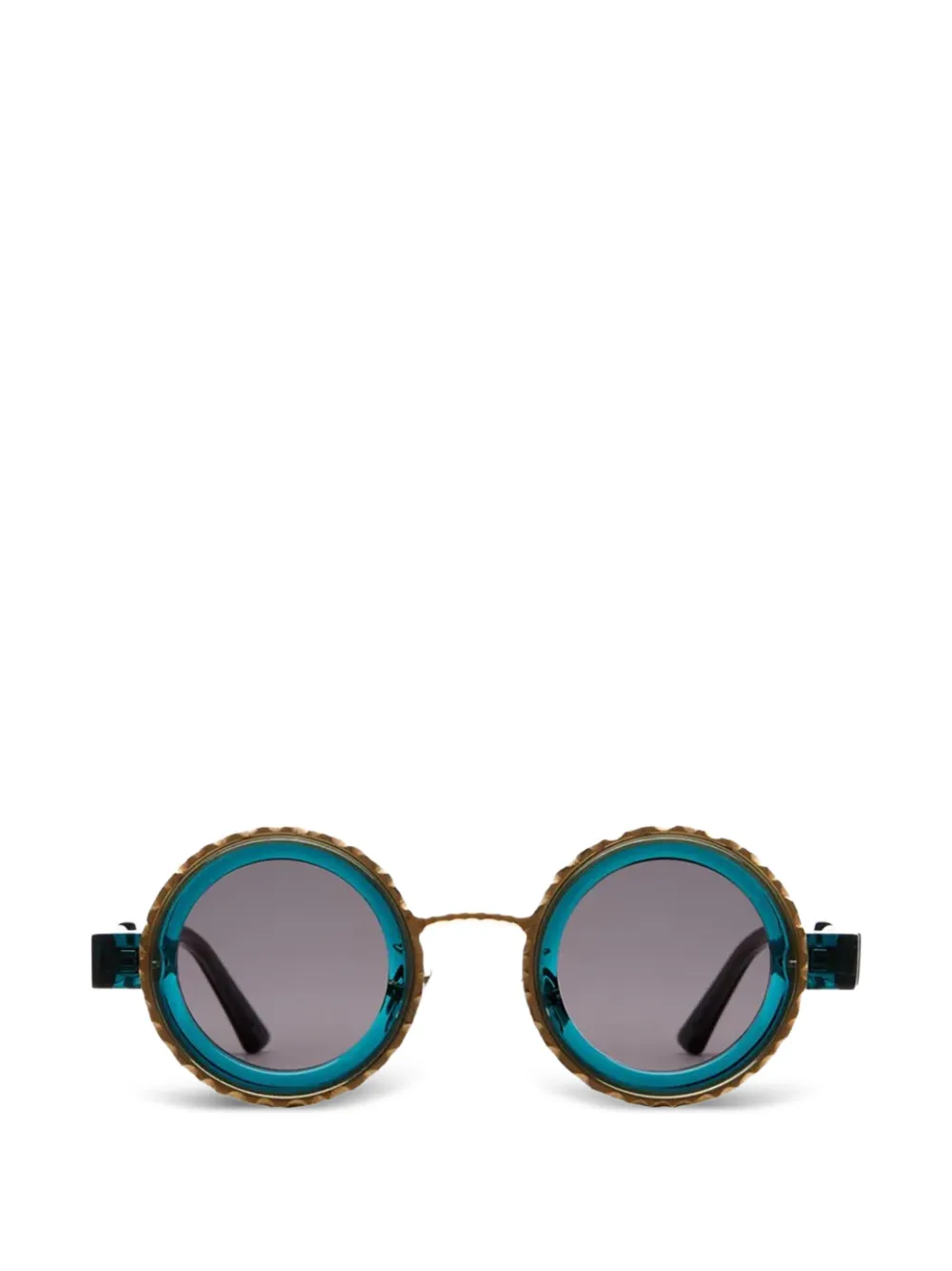 Kuboraum Z3 round-frame sunglasses - Verde