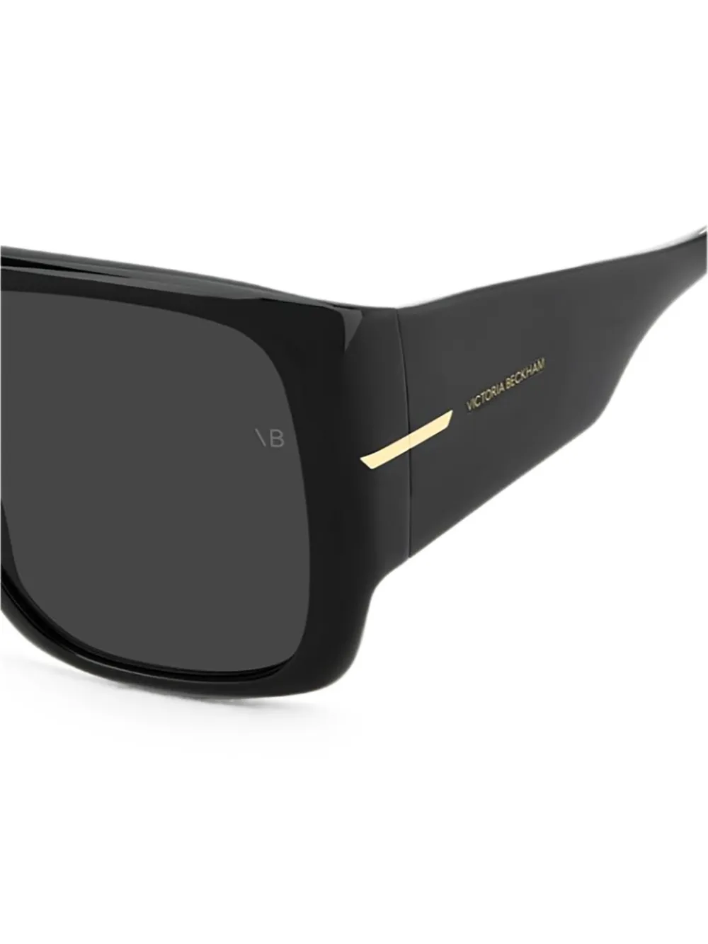 Victoria Beckham Zonnebril met vierkant montuur Zwart