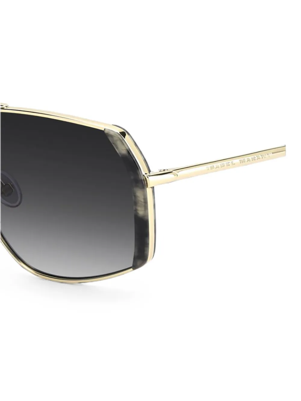 Isabel Marant Eyewear Willo zonnebril met geometrisch montuur Goud