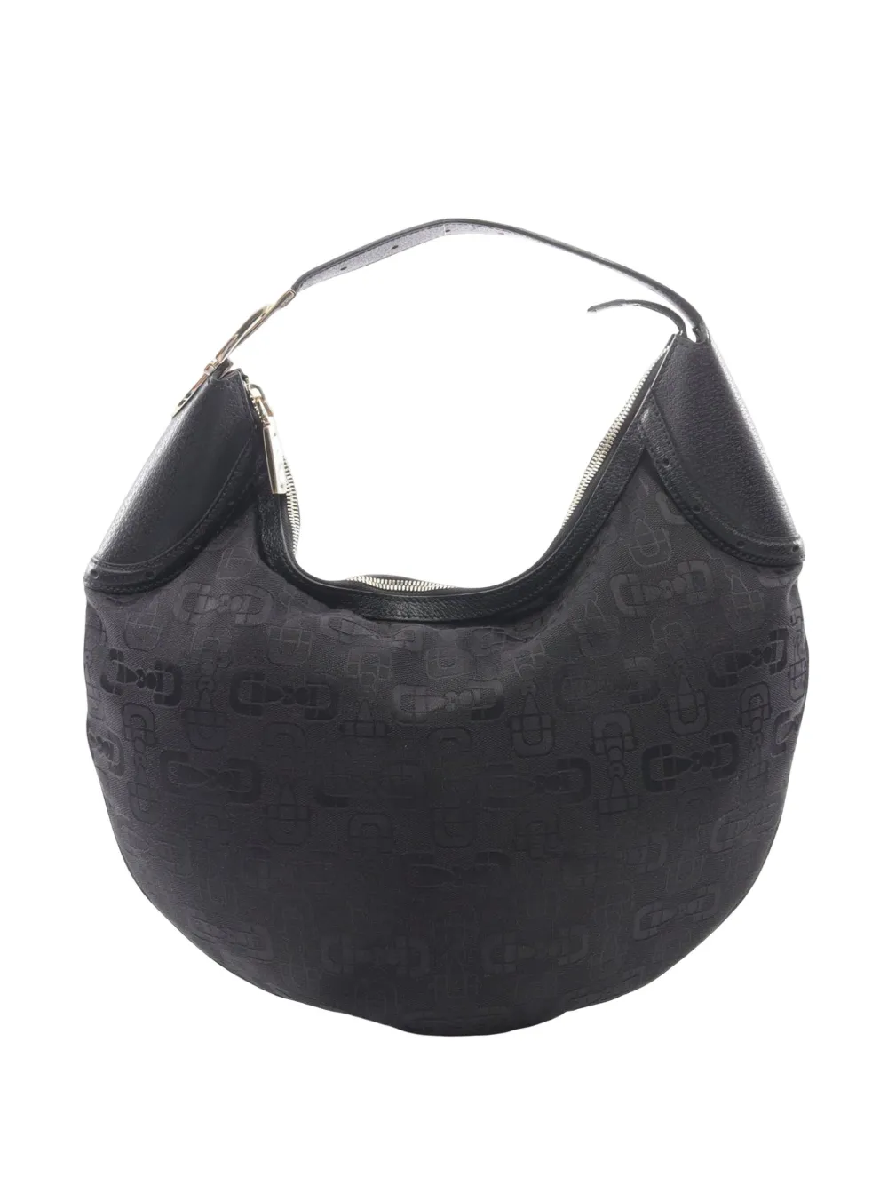 Gucci Pre-Owned Borsa passepartout Horsebit Glam in tela GG 2000-2015 - Nero