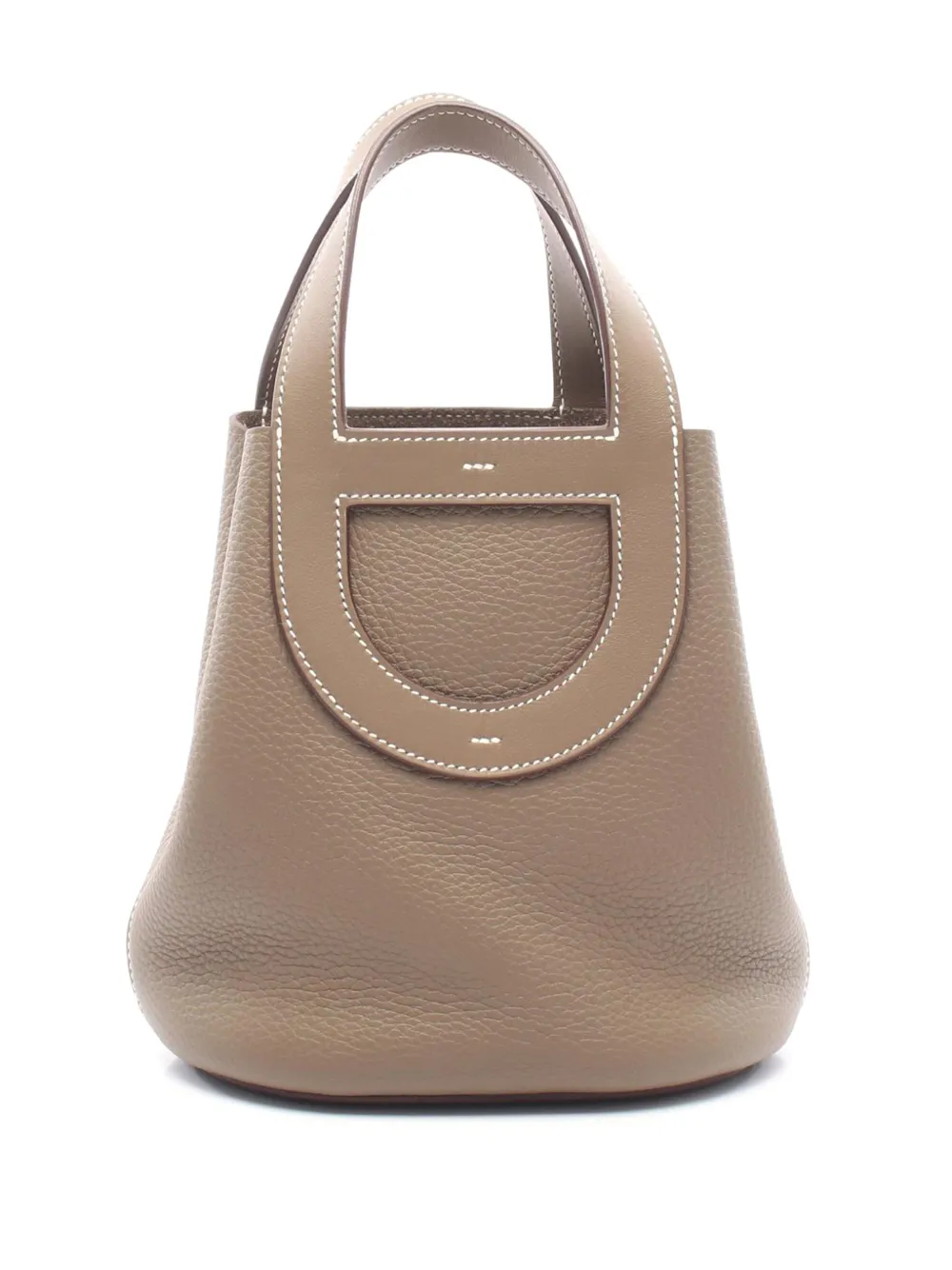 Hermès Pre-Owned Borsa a mano In The Loop 18 in pelle Clemence 2025 - Grigio