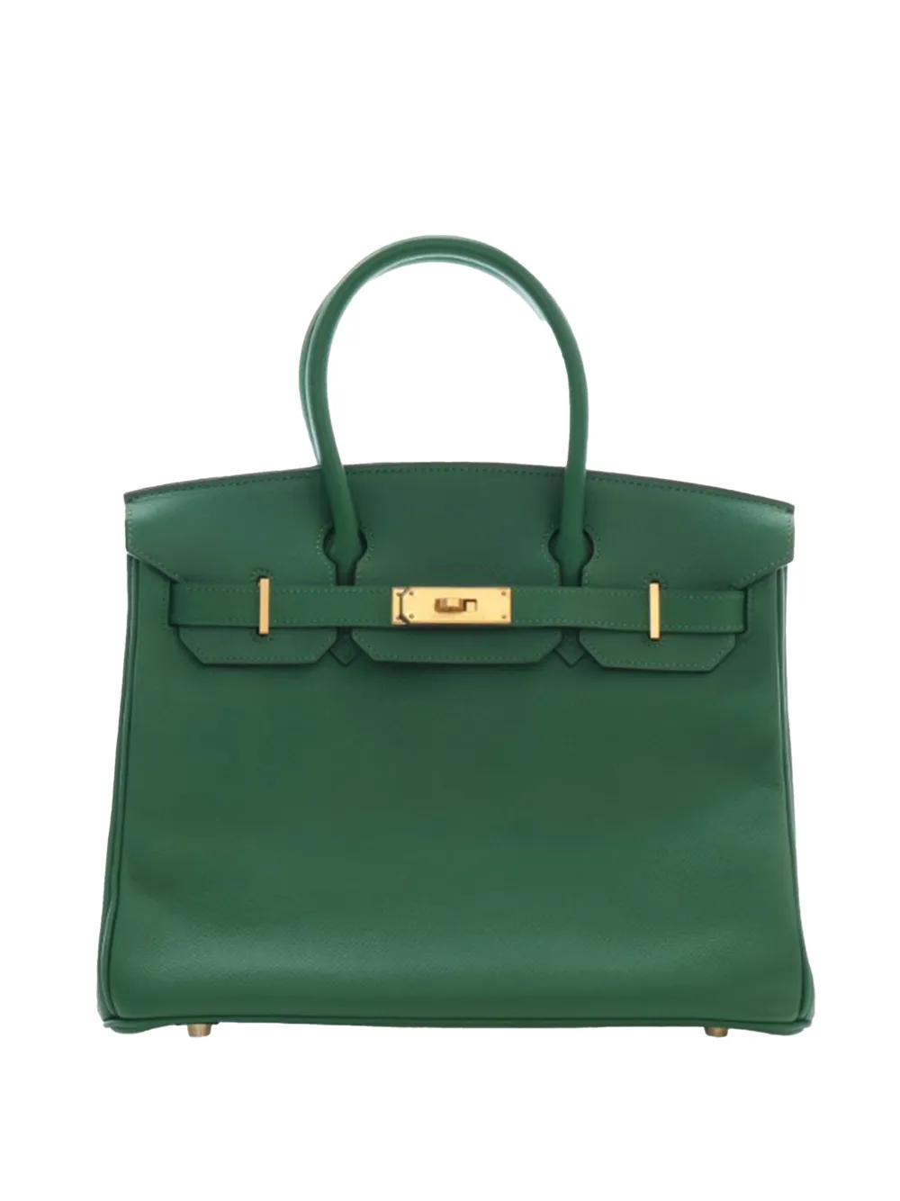 Hermès Pre-Owned 2002 Courchevel Birkin Retourne Handtasche 30cm - Grün