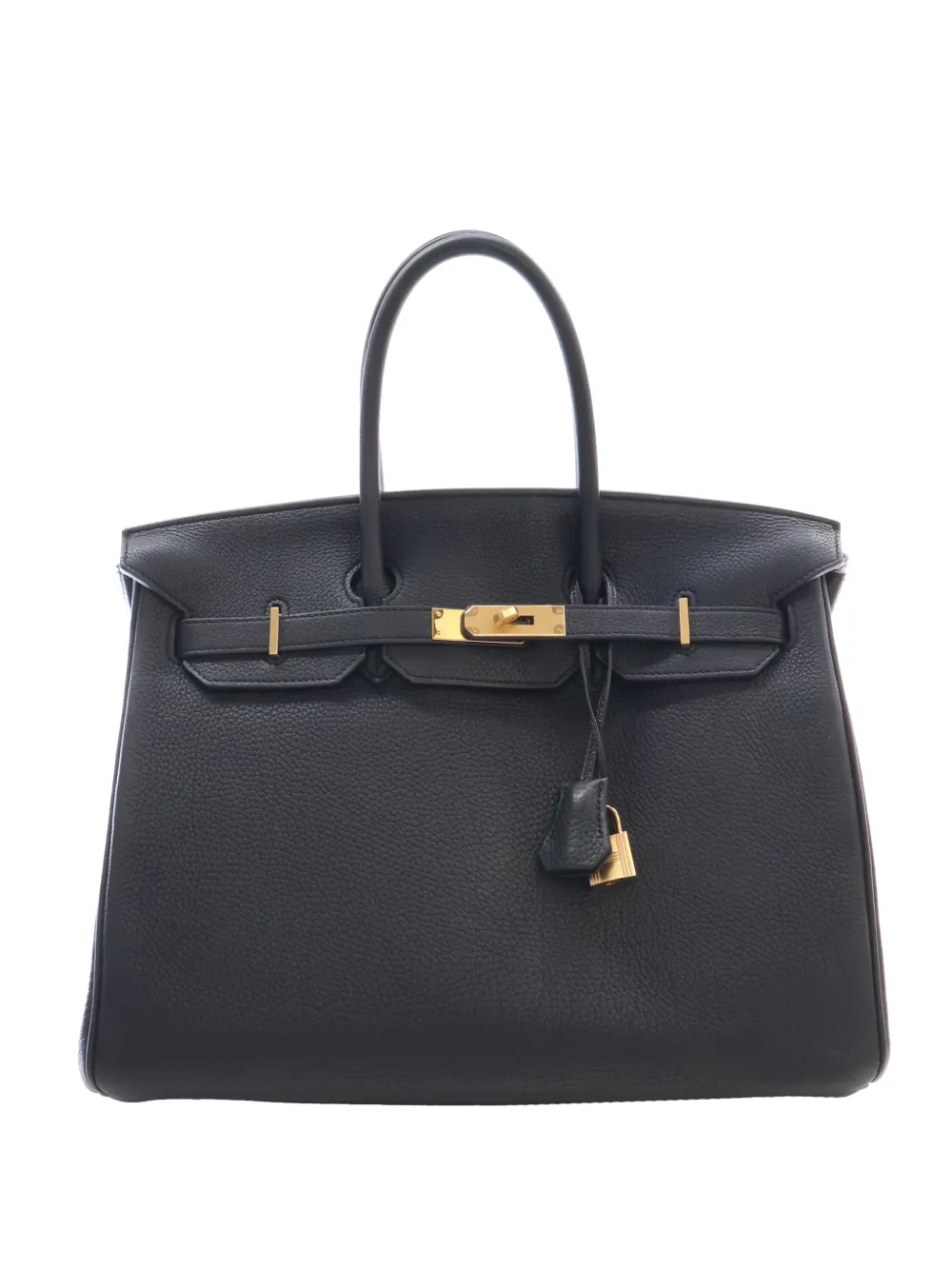 Hermès Pre-Owned Borsa a mano Birkin Retourne 35 in pelle Togo 2011 - Nero