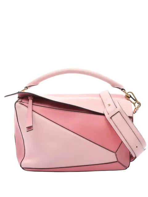 Loewe Pre-Owned 2010-2026 Medium Calfskin Puzzle satchel