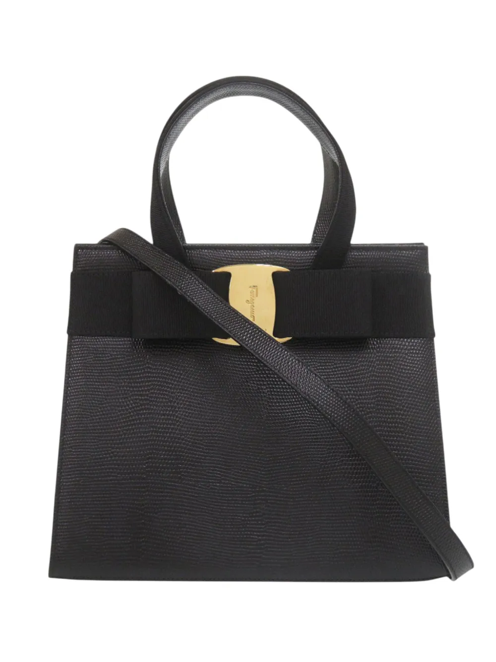 Ferragamo Pre-Owned Borsa a tracolla Vara Bow 2010-2026 - Nero