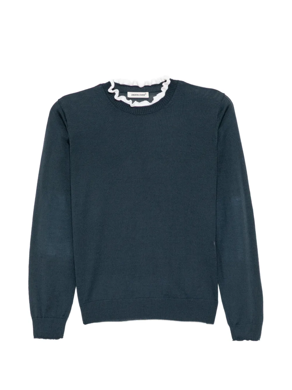 Undercover ruffled-trim sweater - Blu