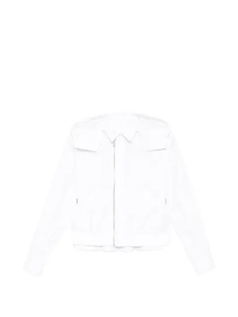 sacai hooded panelled jacket