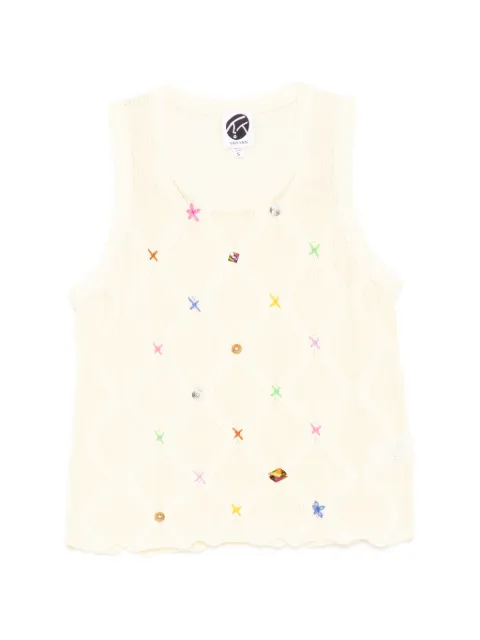 YANYAN KNITS camiseta Lattice