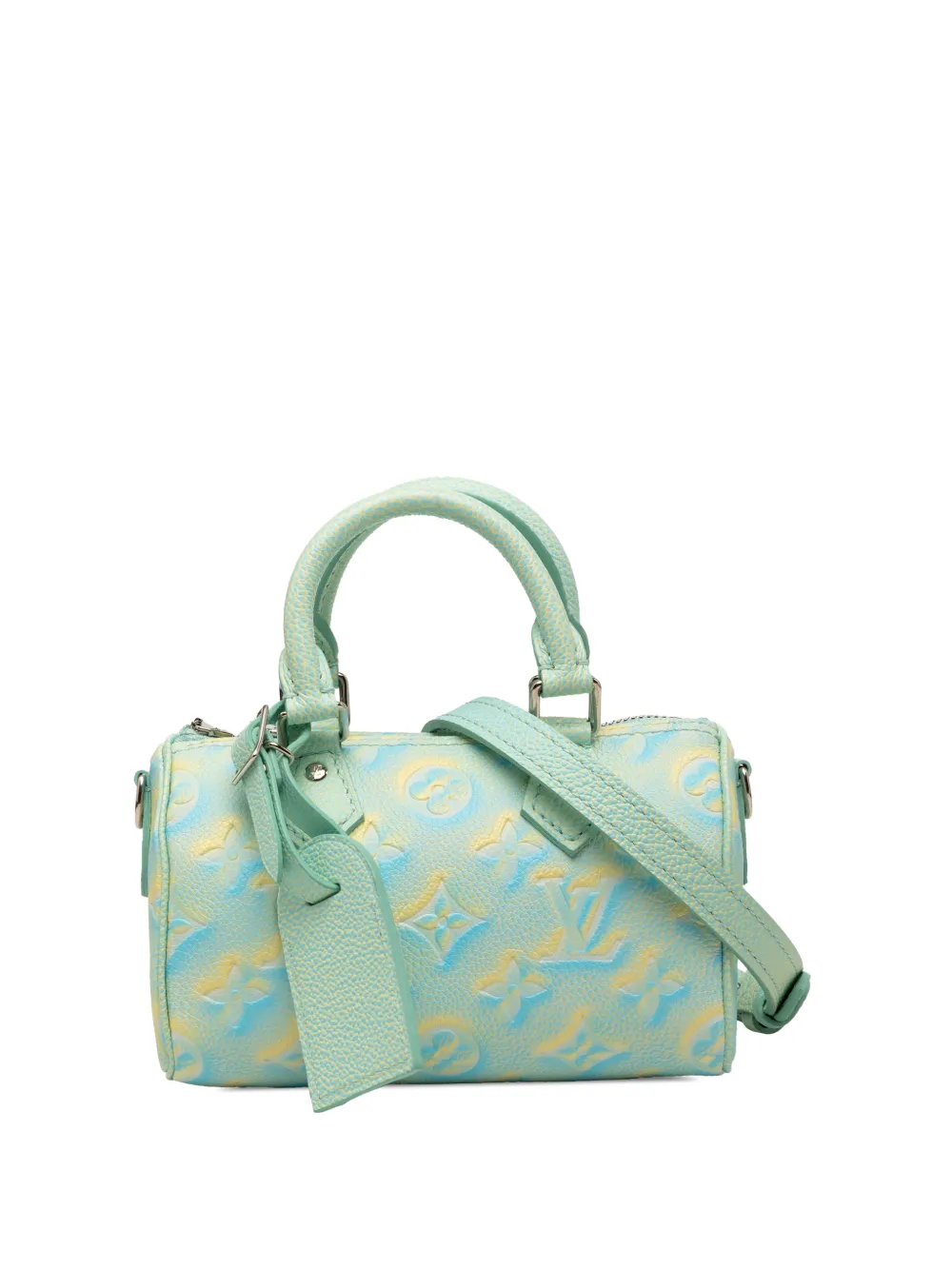 Louis Vuitton Pre-Owned 2022 Monogram Empreinte Summer Stardust Nano Speedy satchel - Green