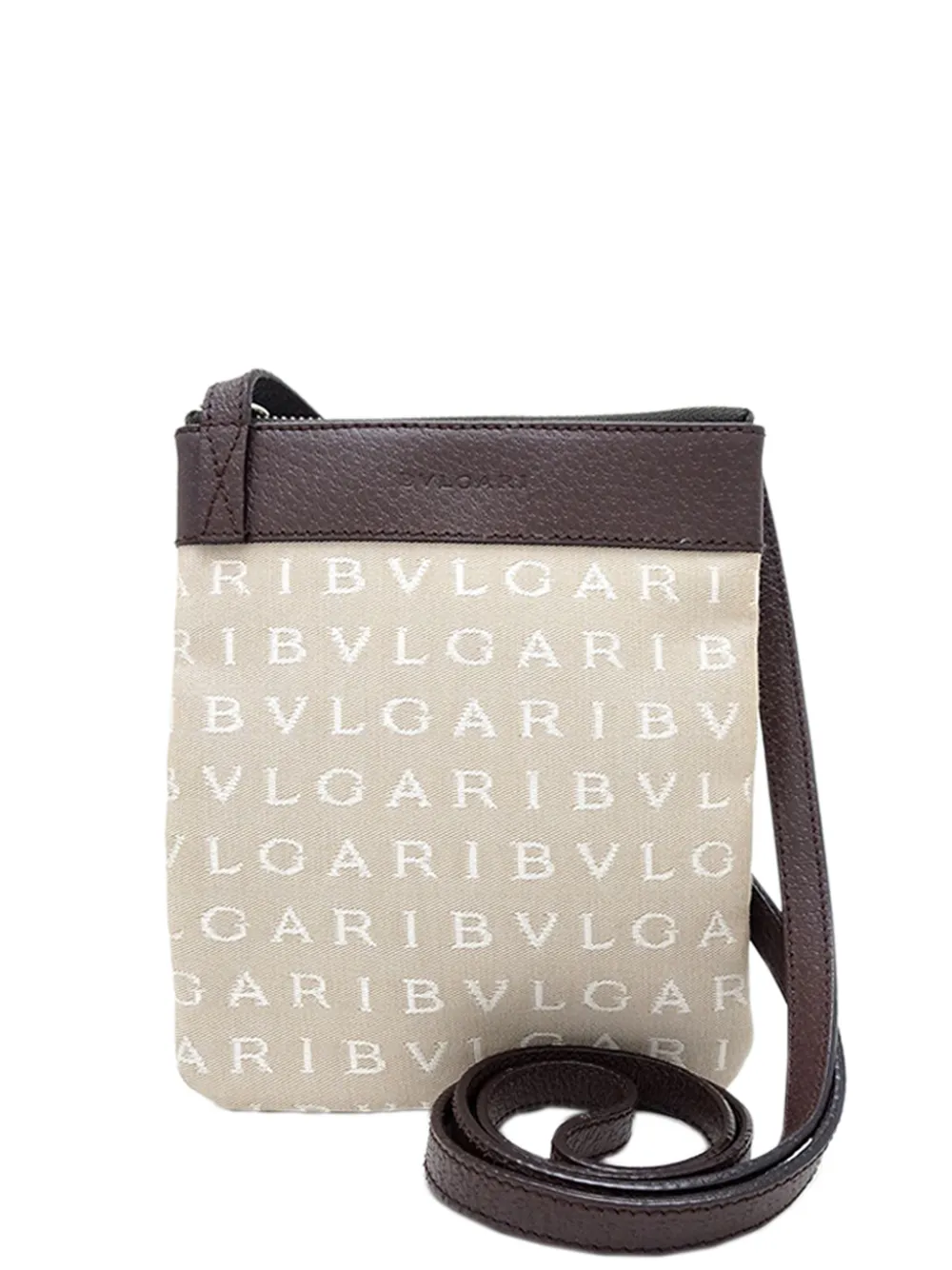 Bvlgari Pre-Owned Borsa a tracolla Logomania in tela 2000-2026 - Toni neutri