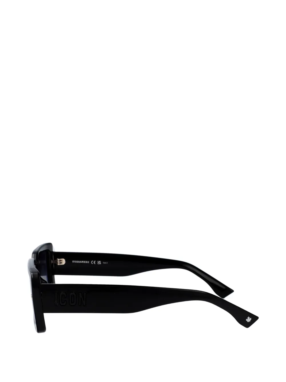 DSQUARED2 EYEWEAR ICONique zonnebril met rechthoekig montuur Zwart