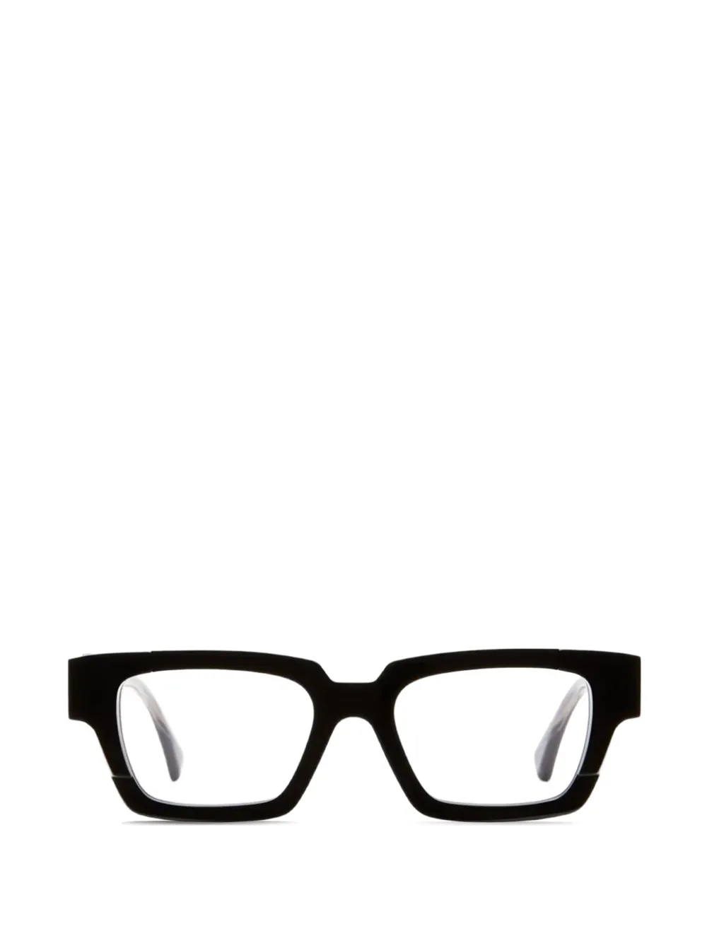 Kuboraum rectangle-frame glasses - Nero