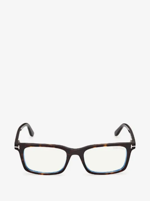 TOM FORD Eyewear tortoiseshell-effect magnetic-clip glasses