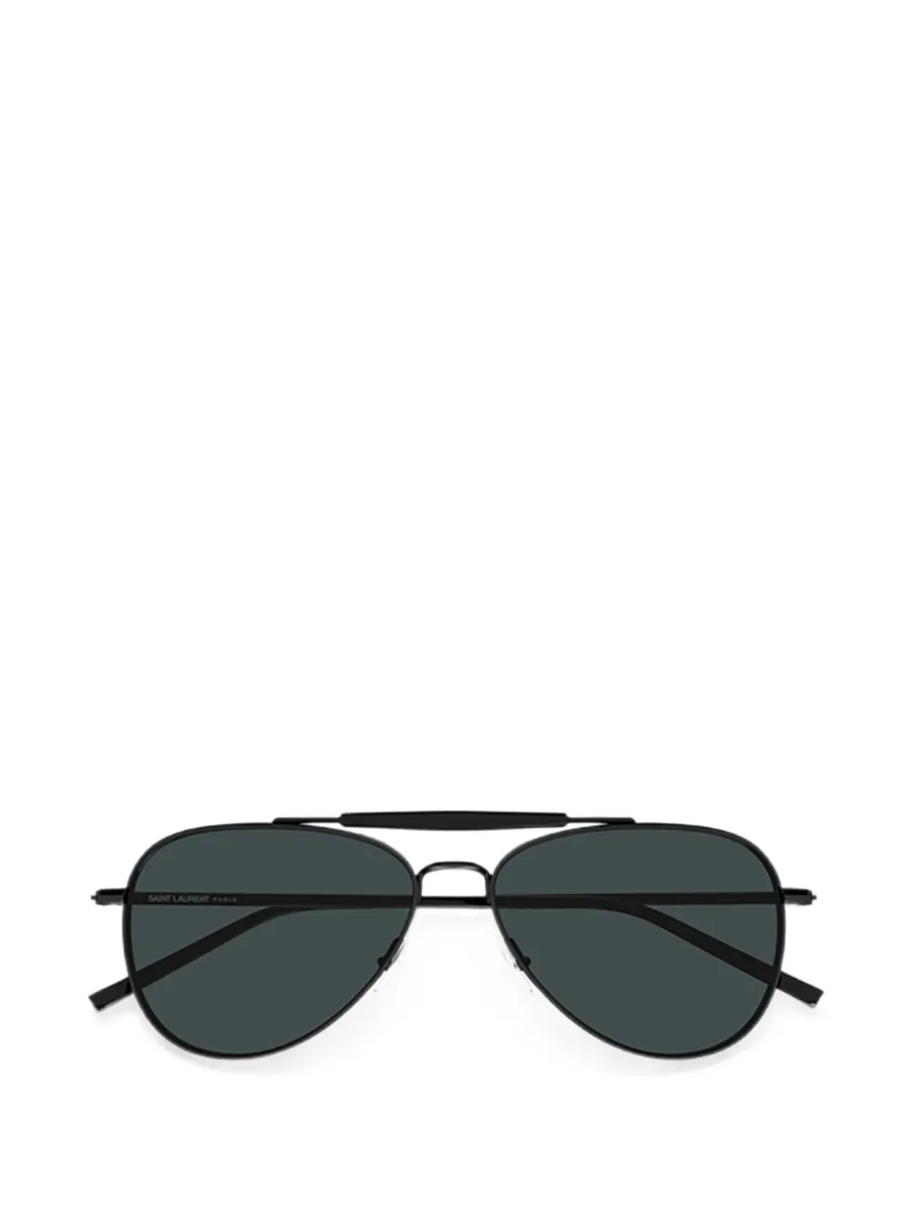 Saint Laurent Eyewear double-bridge pilot-frame sunglasses - Nero