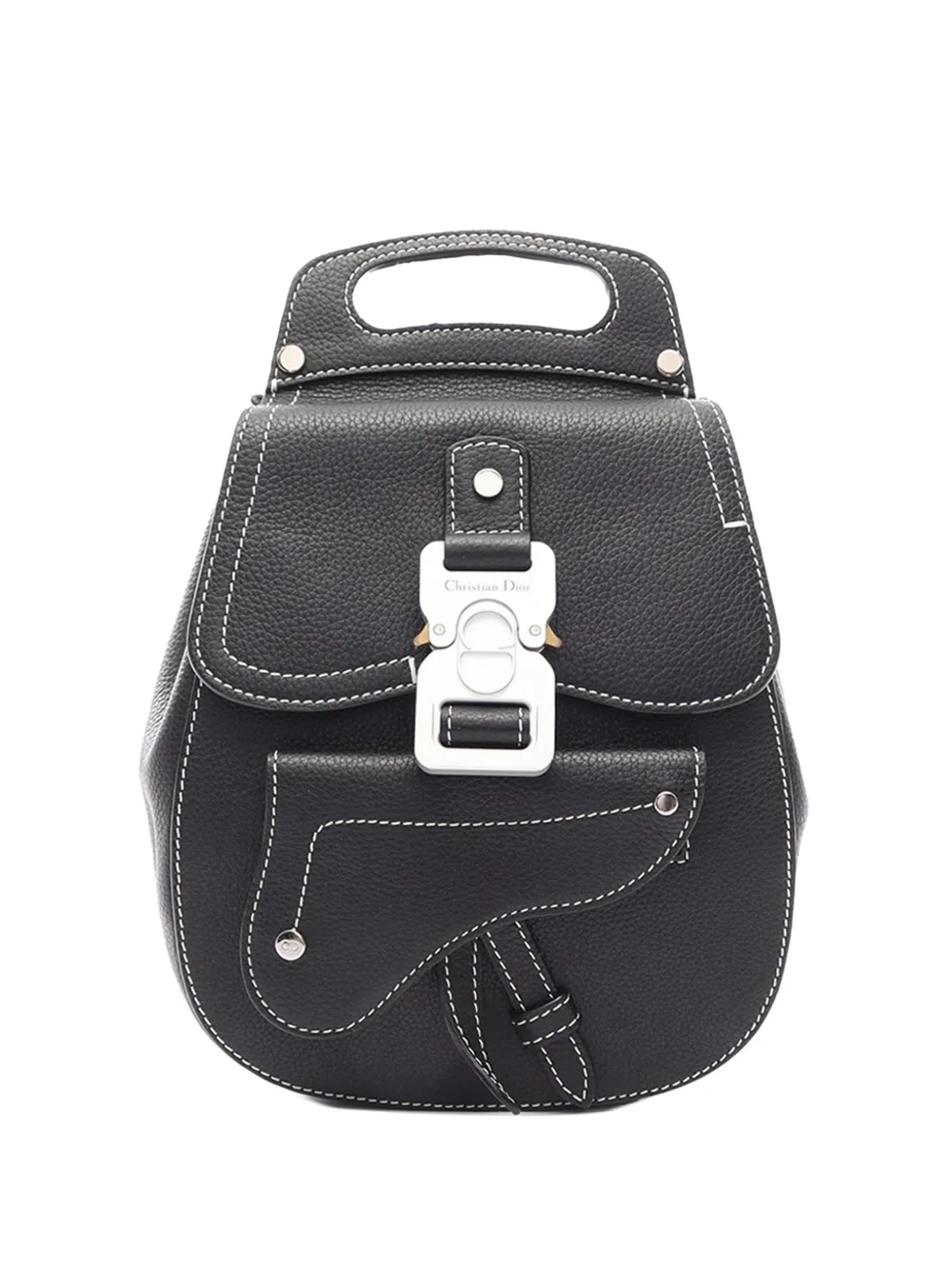 Pre-owned Dior 2010-2026 Mini Gallop Backpack In Black
