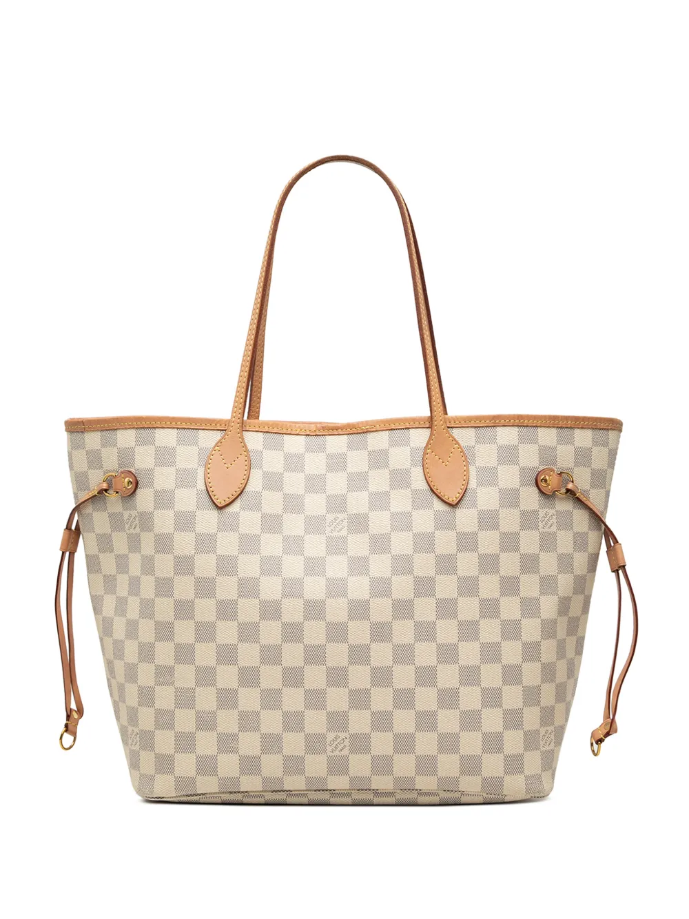 Louis Vuitton Pre-Owned 2019 Damier Azur Neverfull MM tote bag - White