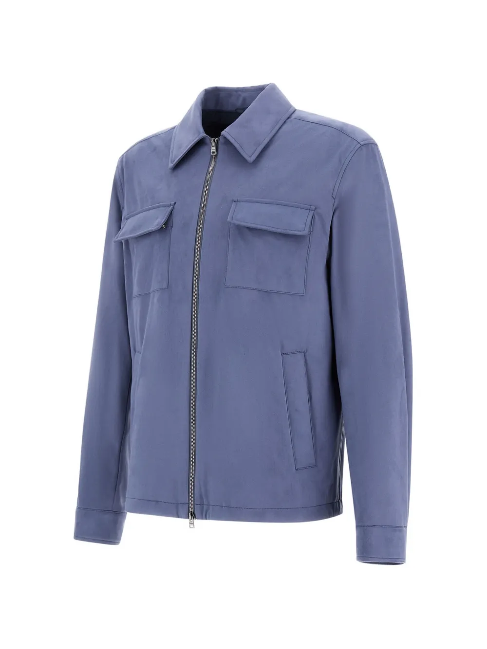 Herno Jack met suède effect Blauw