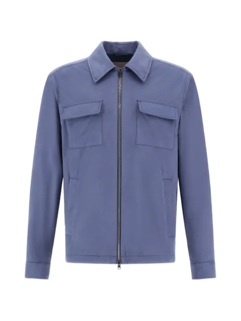 Herno suede-effect jacket