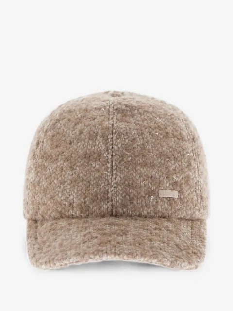 Herno gorra con detalle de lentejuelas