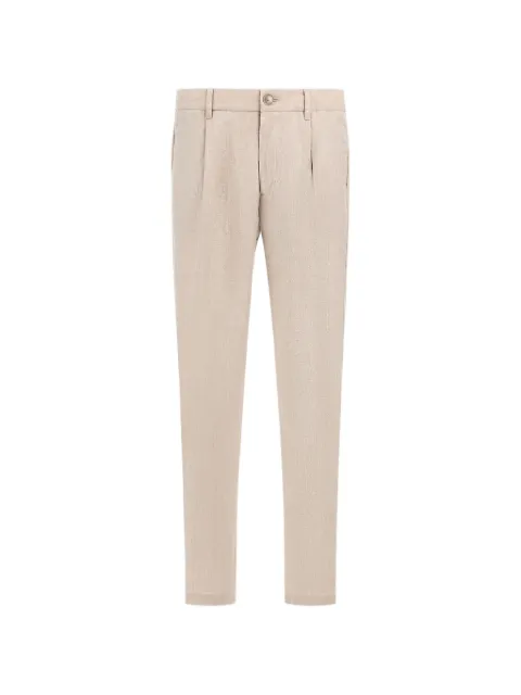 Herno fade-effect linen trousers