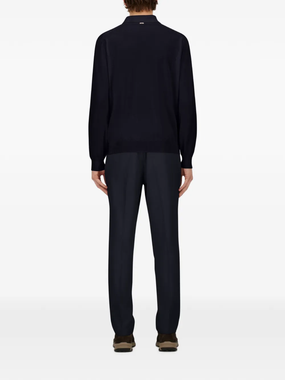 Herno Geplooide waterafstotende broek Blauw