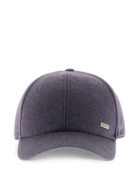 Herno cashmere-silk baseball cap
