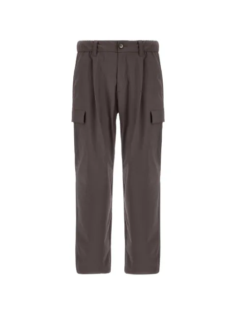 Herno pantalones con efecto de mélange y pinzas