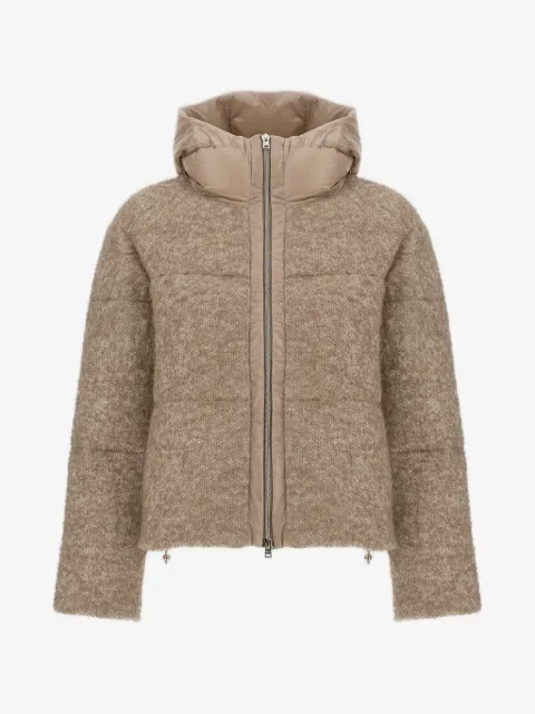 Herno sequin-embellished bouclé jacket