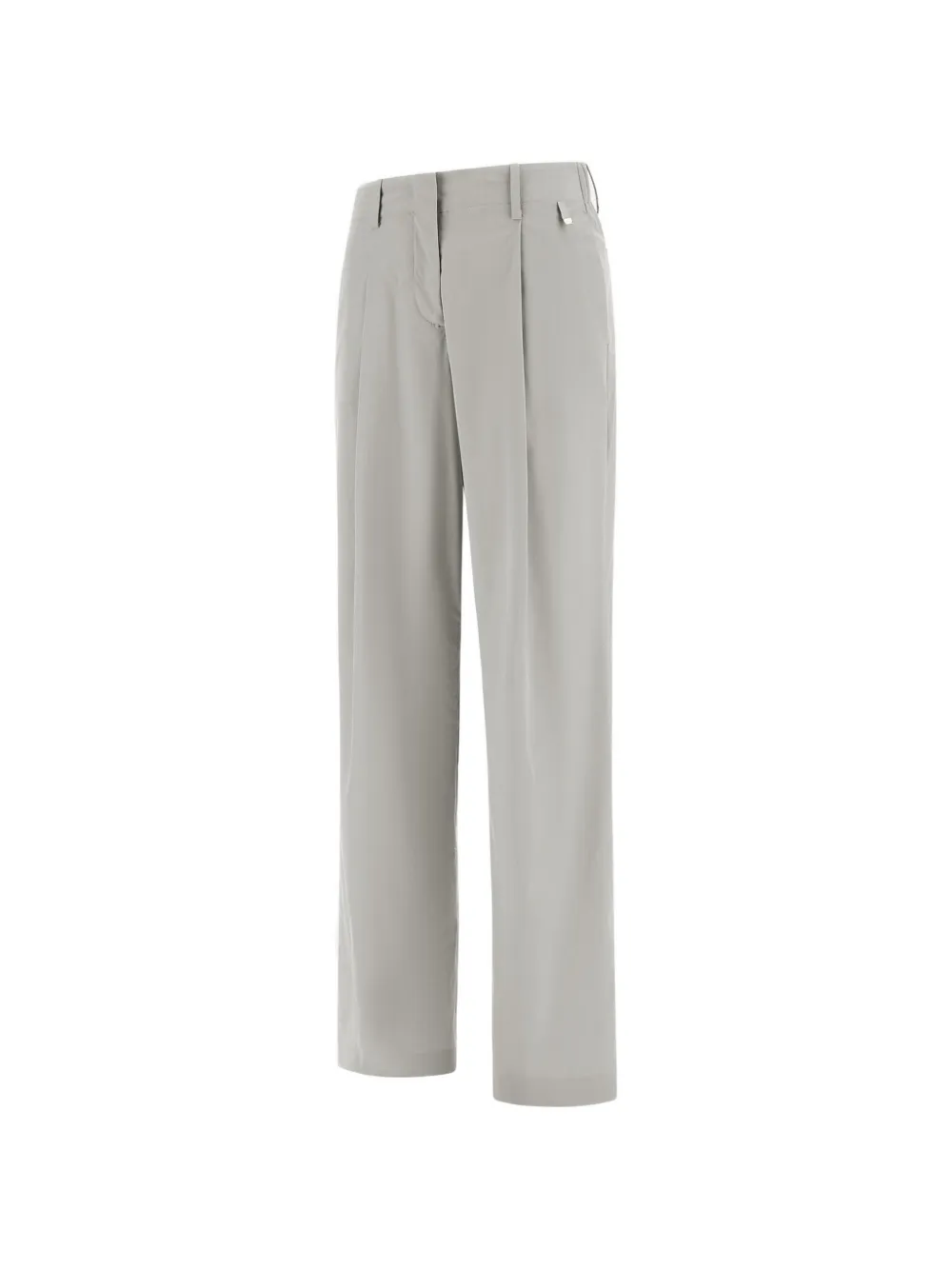 Herno Broek met geplooid detail Grijs