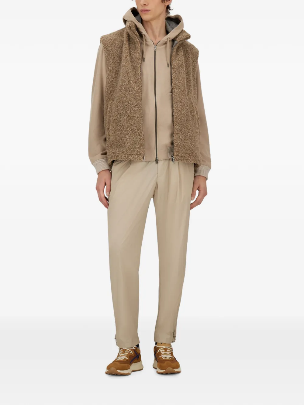 Herno Bouclé gilet Beige